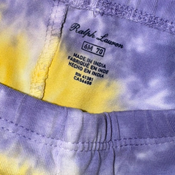 Ralph Lauren Baby Tie-Dye Cotton Leggings Size 6M - Picture 3 of 4